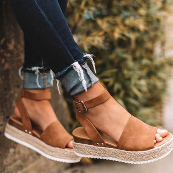 anthemoessa Shoes - HALEY | ESPADRILLE BOHO PLATFORM SANDAL